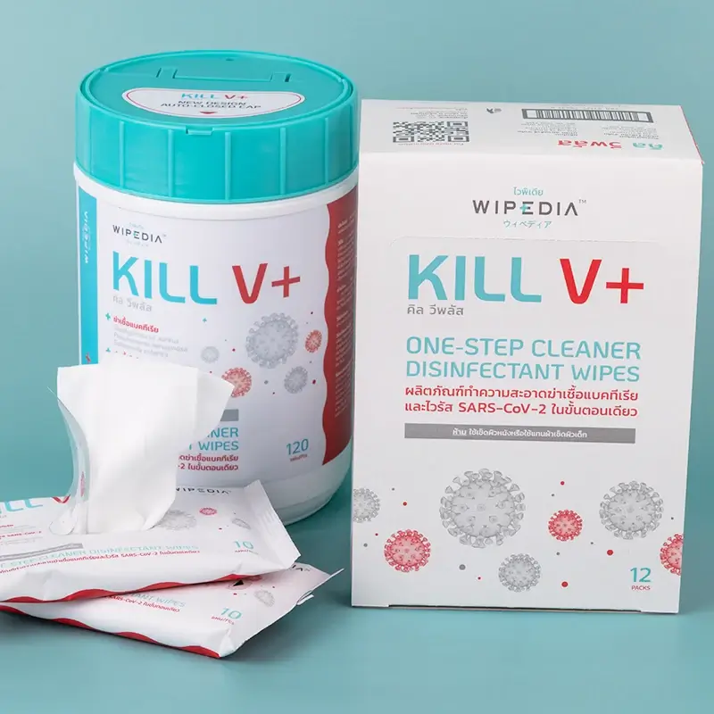 ผลิตภัณฑ์ฆ่าเชื้อโรค ทิชชู่เปียก kill v plus Chemgene